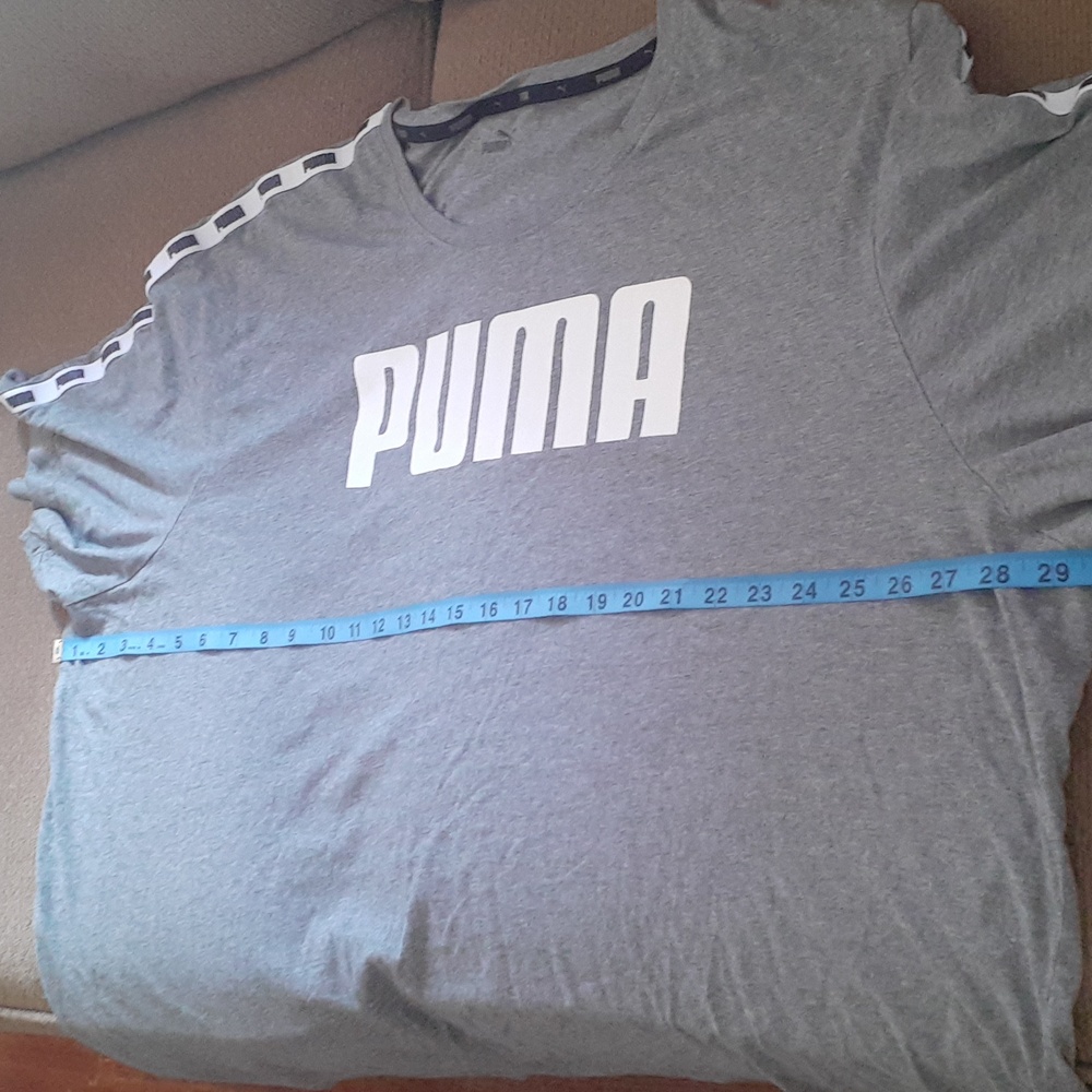 Puma Charcoal Tee with White Logo - Picture 5 of 6